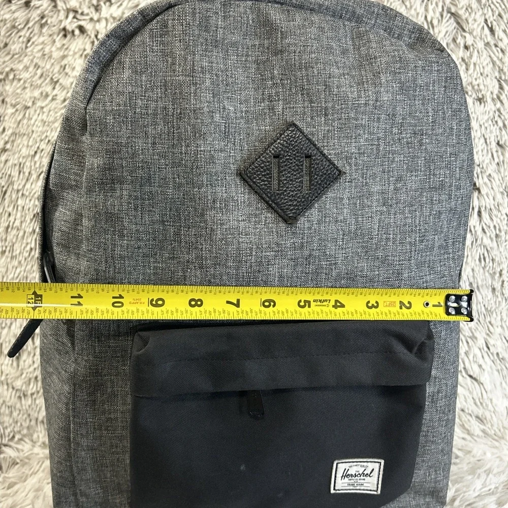 Herschel Heritage Raven Crosshatch Backpack‎ Bag Laptop School Gym Travel Straps